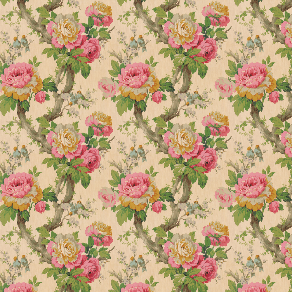 repeat pattern example of 2D-114-A wallpaper in Pink, click to enlarge