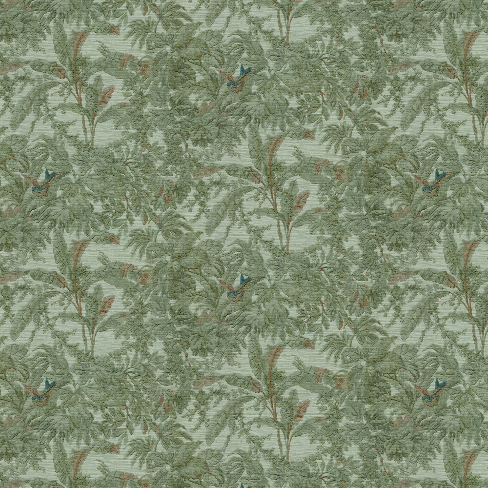 repeat pattern example of 2D-122-A wallpaper in Teal, click to enlarge
