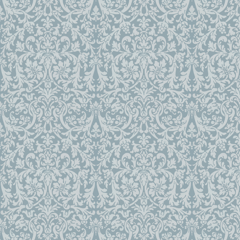 repeat pattern example of 2D-127-B wallpaper in Blue, click to enlarge