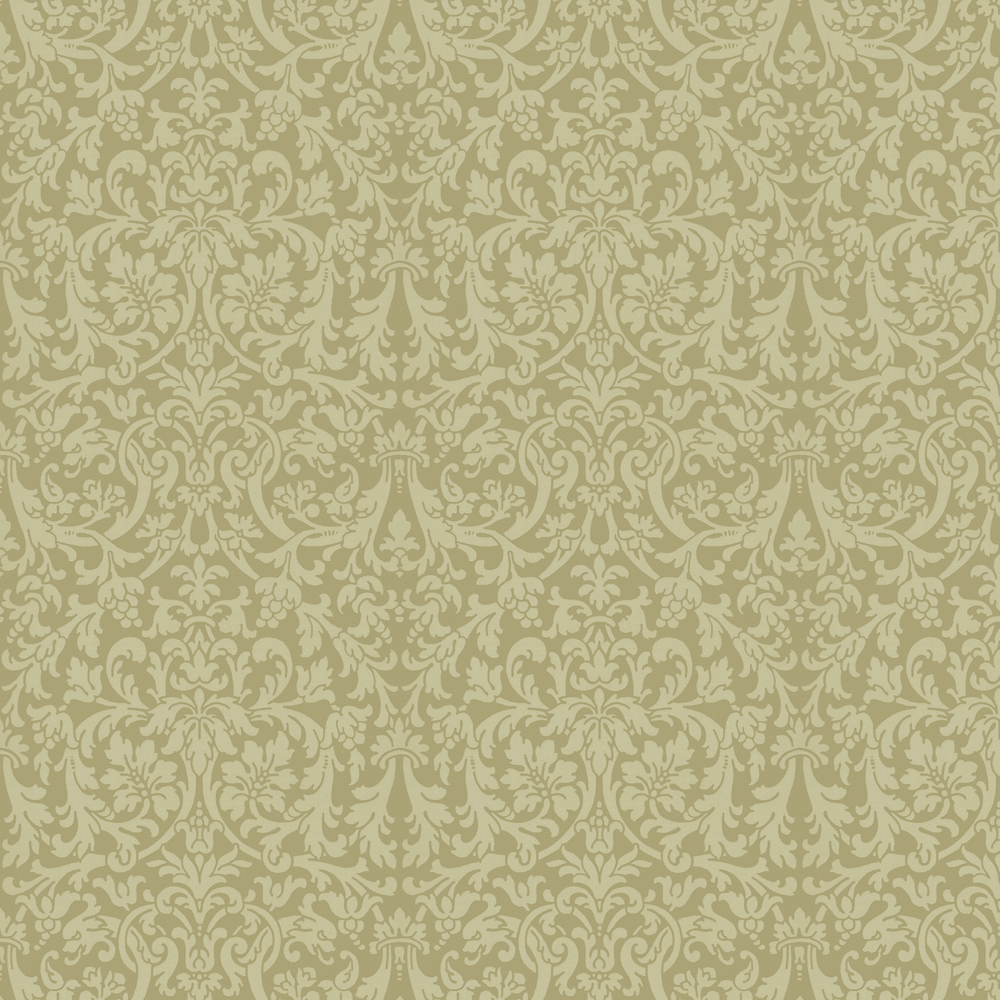repeat pattern example of 2D-127-D wallpaper in Green, click to enlarge
