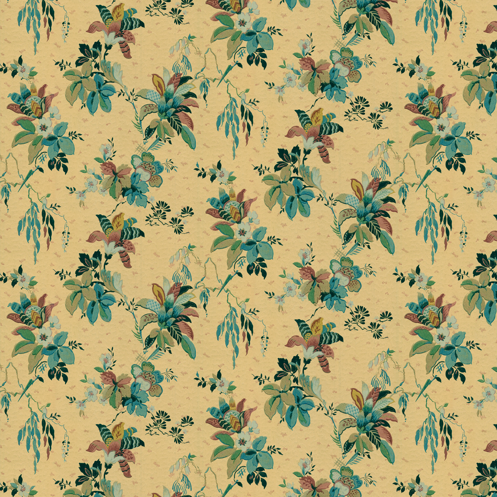 repeat pattern example of 2D-129-A wallpaper in Cream, click to enlarge