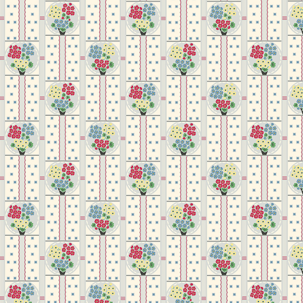 repeat pattern example of Geranium wallpaper, click to enlarge