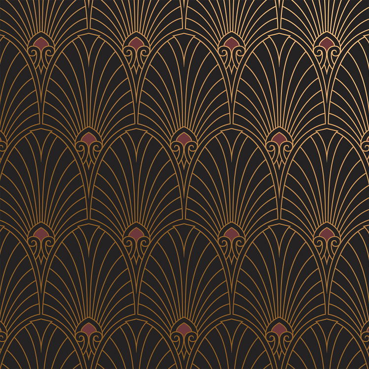 Havana - Noir wallpaper pattern