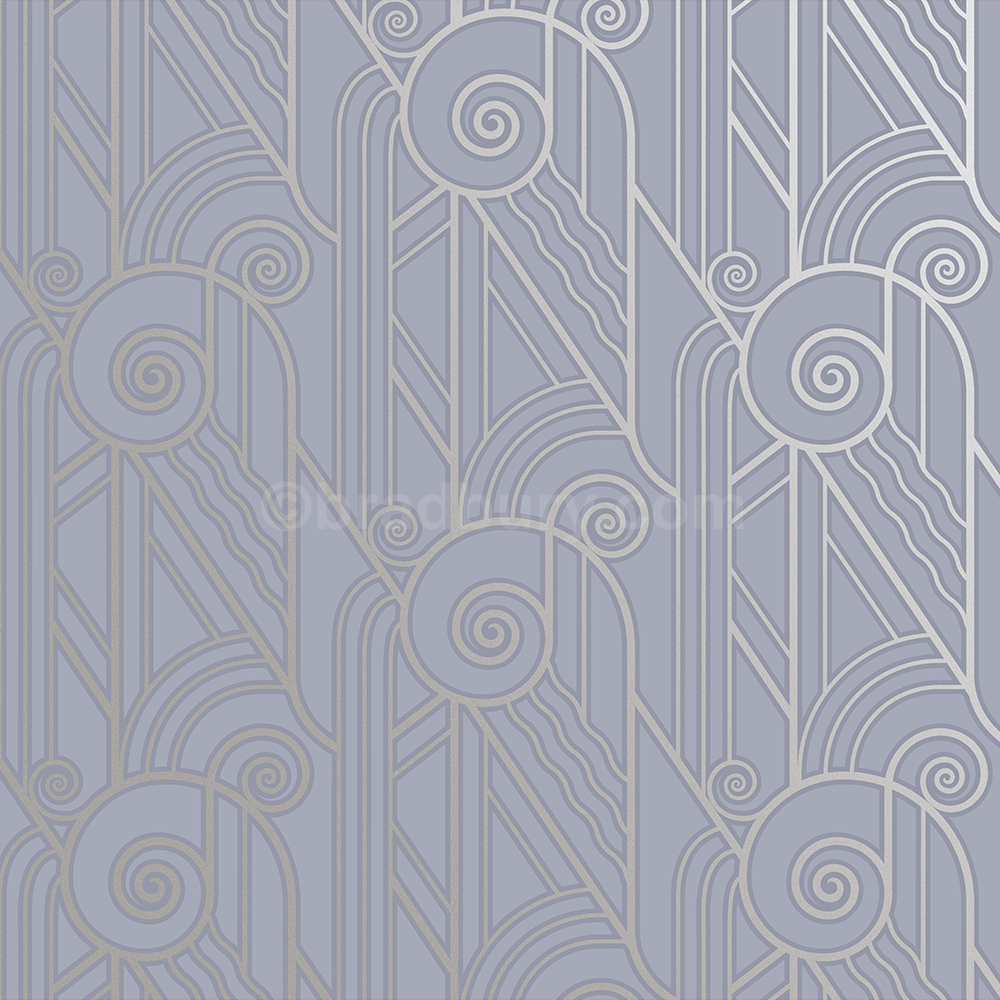 Volute - Periwinkle wallpaper pattern