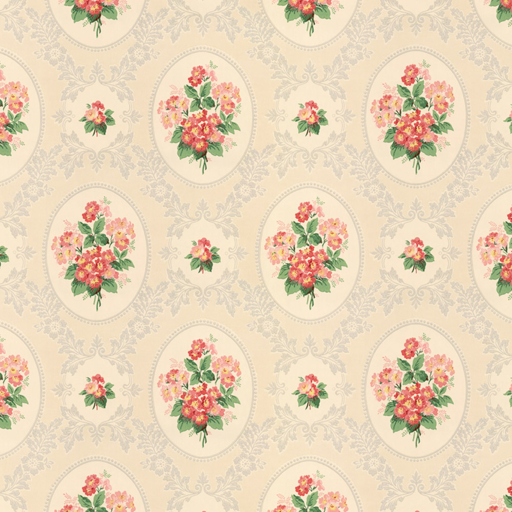 NEW! Bradbury and Bradbury Dollhouse Wallpaper Floral Elegance 