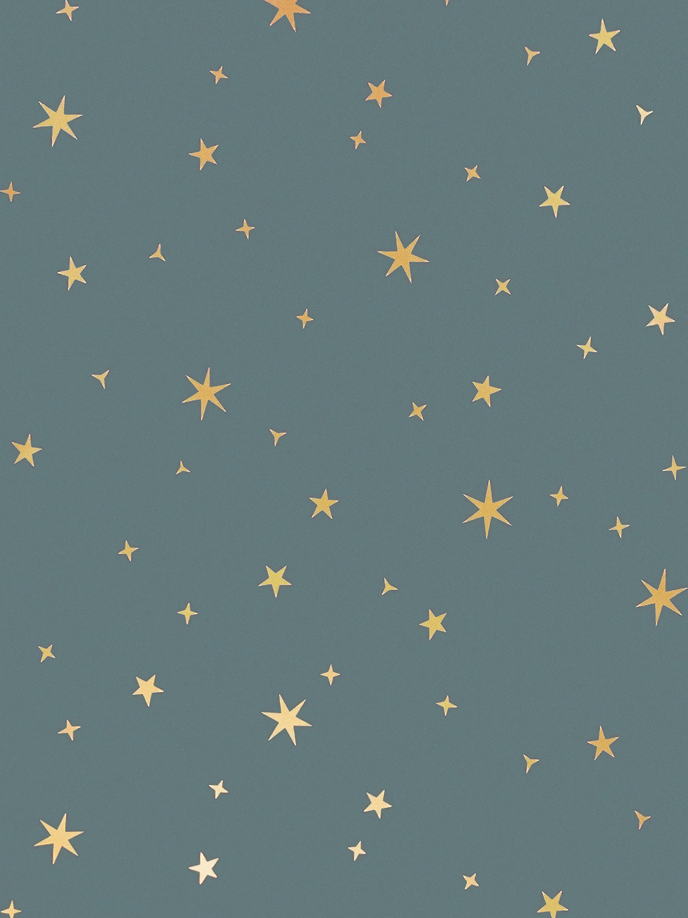 Light Blue Starry Sky Ceiling Wallpaper | Victorian Style Design