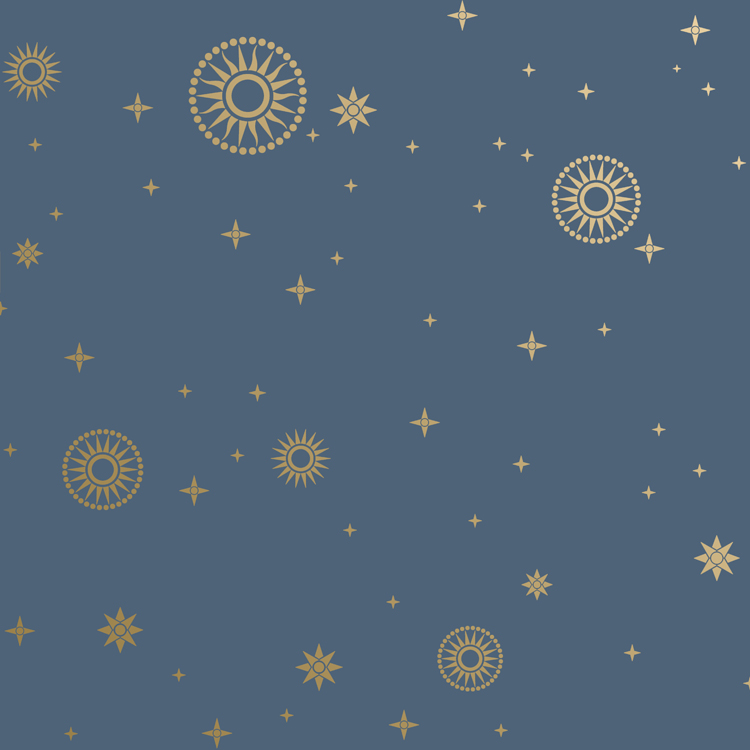 Stardust Art Deco Design Wallpaper in